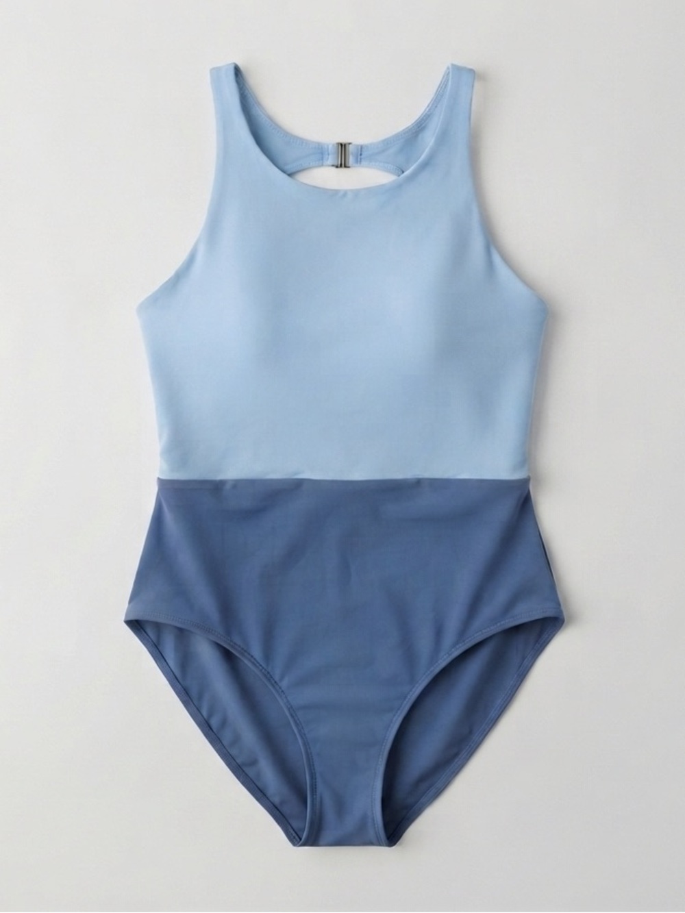 Summersalt Blue Colorblock Tie Back Swim Suit Size 10